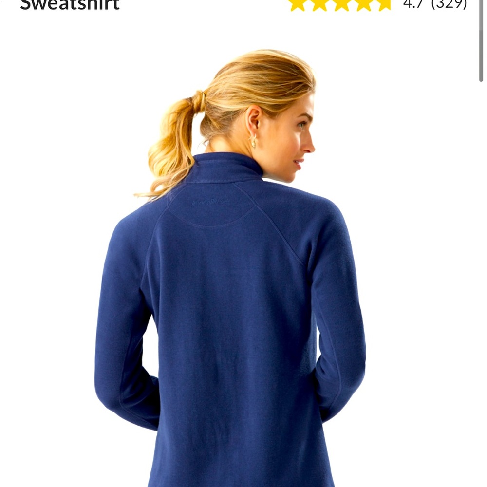 The New Aruba Full-Zip Sweatshirt in Island Navy